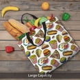 thumbnail image 4 of KLL Hot Dog With One Sausage Pattern Aesthetic Tote Bag for Women Beach Bag Shopping Bags Shoulder Bag Reusable Grocery Bags, 4 of 5