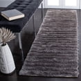 thumbnail image 3 of SAFAVIEH Cory Striped Plush Shag Area Rug, Silver, 5' x 8', 3 of 4