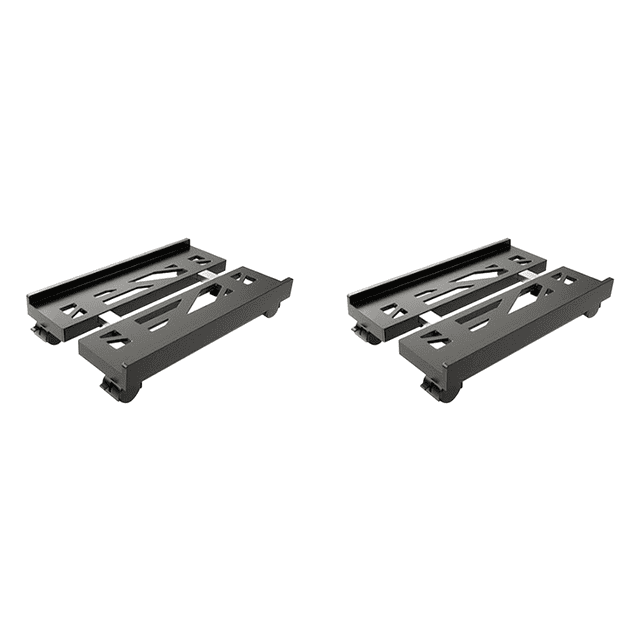 2X Adjustable Mobile CPU Stand, Ventilated Computer Tower Stand PC Tower Stand with 4 Caster Wheels, Under Desk Holder