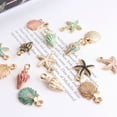 thumbnail image 6 of UDIYO 15 Pcs/Set Unisex Jewelry Accessory Shell Conch Starfish Pendant for Necklace Bracelet, 6 of 7