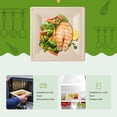 thumbnail image 5 of Disposable Plate Square Paper Plate 60 pieces 20.3cmx20.3cm Durable Disposable Tableware Natural Sugarcane Bagasse Biodegradable and Compostable Plate For Parties, Barbecues, Birthdays, 5 of 5