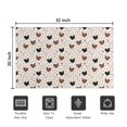 thumbnail image 5 of White Chicken Heart Pattern Door Rugs,Washable Non Slip Door Mats Indoor,Decorative Door Mats,Entry Mat Indoor for Entrance,Bedroom,Kitchen,Bathroom,20"x32", 5 of 6