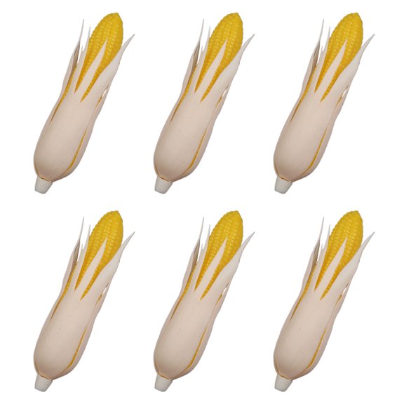 6Pcs Realistic Fake Corn Simulation Corn Simulation Vegetable for Thanksgiving Party Decorations Photography Props