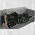 thumbnail image 6 of Physics Soft Flannel Fleece Blanket, Mechanical Sketches and Formulas on Blackboard Looking Backdrop Print, Cozy Plush for Indoor and Outdoor Use, 50" x 60", Charcoal Grey and White, by Ambesonne, 6 of 6