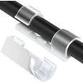 thumbnail image 2 of 70 clips adhesivos para cables, bridas autoadhesivas, clip para ordenar cables eléctricos, soporte organizador de cables para TV/coche/PC/oficina/hogar, transparente 7HH8Q, 2 of 5