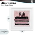 thumbnail image 4 of Stupell Industries Modern Blush Fashion Book Stack White Framed Print Under Glass, 13 x 13, by Natalie Carpentieri, 4 of 8