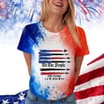 thumbnail image 7 of Leey-World 250 Year Anniversary America Women Tee Shirts Women's July 4th American Flag T Shirts(Watermelon Red,XL), 7 of 7