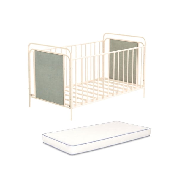 Cuna para bebe Jaco Marfil 3 niveles con colchón Beige