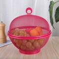 thumbnail image 5 of SUSUchens Large Capacity Mesh Fruit Basket with Lid Fly-Proof Fruit Bowl Easy to Clean Dishwasher Safe Fruit Basket with Cover Black, 5 of 13