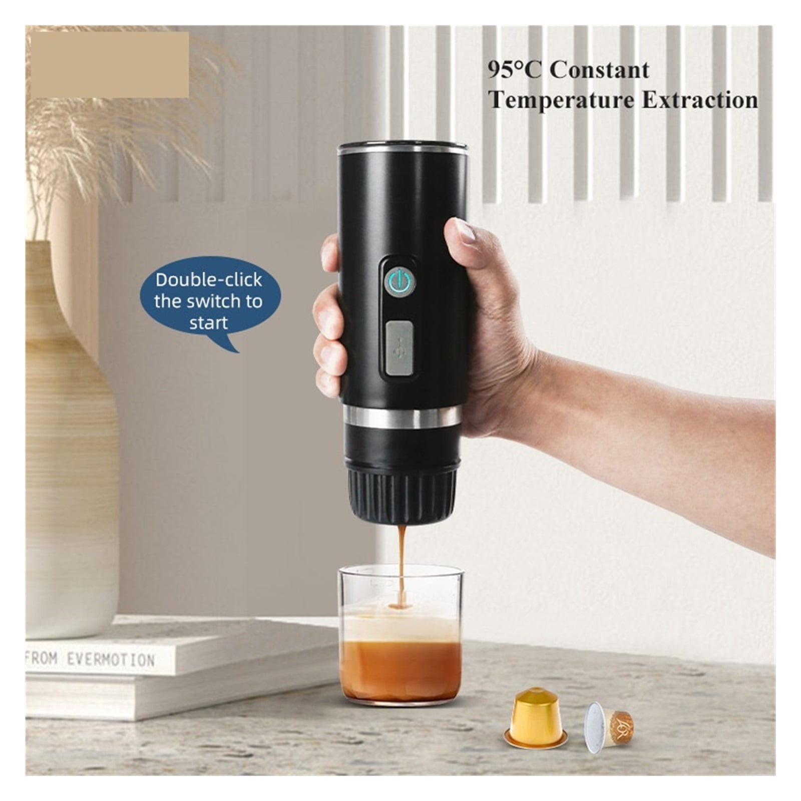 Car Coffee Maker, Portable Electric Espresso Machine, Travel Coffee Maker For Camping ,Portable