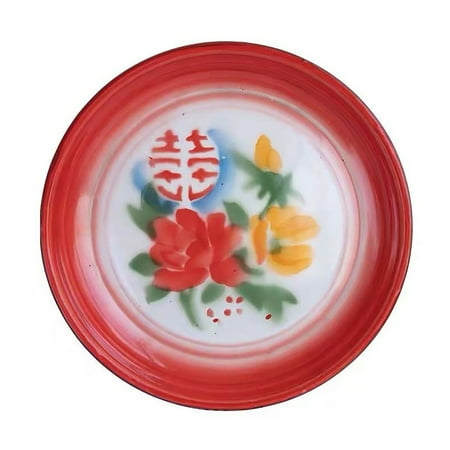 

UDIYO Tea Tray Tea Tray Chinese Style Shockproof Enamel Traditional Design Tea Serving Tray for Household