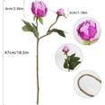 thumbnail image 3 of Hot Pink Flowers Artificial Peonies Fake Peonies Hot Pink Artificial Flowers for Home Table Decorations Wedding Faux Floral Arrangements (Hot Pink), 3 of 5