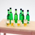 thumbnail image 6 of Tnobhg 10Pcs/Set 1:12 Dollhouse Miniature Toy Beer Wine Drink Bottle Cup Model Kit Bottle Cup Figures Kitchen Living Room Accessories, 6 of 8