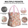 thumbnail image 3 of Shih Tzu Dog and Floral Drawstring Lunch Bag Women - Drawstring Lunch Bag Insulated for Work Office - Stain-Resistant Large Lunchbags for Women with Multi-Pockets, 3 of 6