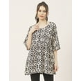 thumbnail image 2 of Moomaya 3/4 Sleeves Rayon Fit & Flare Top - Regular Fit Spring Fashion, 2 of 9