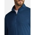 thumbnail image 4 of Athletic Works Men's and Big Men's ButterCore Soft Quarter-Zip Pullover Shirt, Sizes S-3XL, 4 of 5