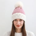thumbnail image 3 of Diconna Bonnet d'Hiver pour Femmes Bonnet Tricoté Chaud Contraste de Couleurs pour Activités Extérieures, 3 of 7