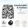 thumbnail image 3 of Balery Yin And Yang Bañador para hombre, shorts de playa de secado rápido con entrepierna y forro de compresión-X-Large, 3 of 6
