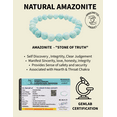 thumbnail image 4 of Svelandre 100% Genuine Amazonite Crystal Bracelet - 8mm AAA Gemstone Beads for Men Women Teens - Healing, Balance, Anxiety Relief, 4 of 4