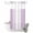 Lilac and white, variant on No Hook Shower Curtain, Light Purple Ombre Shower Curtains for Bathroom with See Through Top Window, Modern Gradient Abstract Art Waterproof & Washable Bath Curtain Small Stall 36"x78"