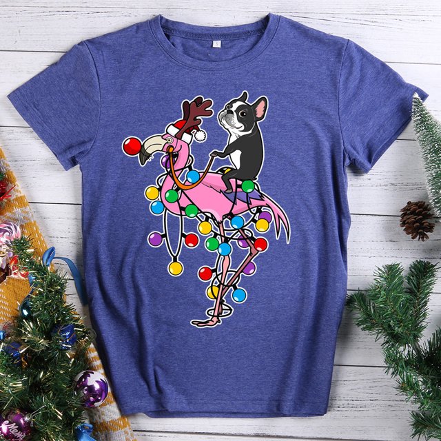 Camiseta My favourite color is christmas lights Azul retro XXL FLhrweasw Para estrenar