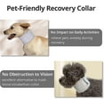 thumbnail image 4 of Collier pour Chien Elizabeth pour Récupération après Chirurgie Cône Cervical Respirant Ajustable pour Chats Chiens avec S Gris, 4 of 4