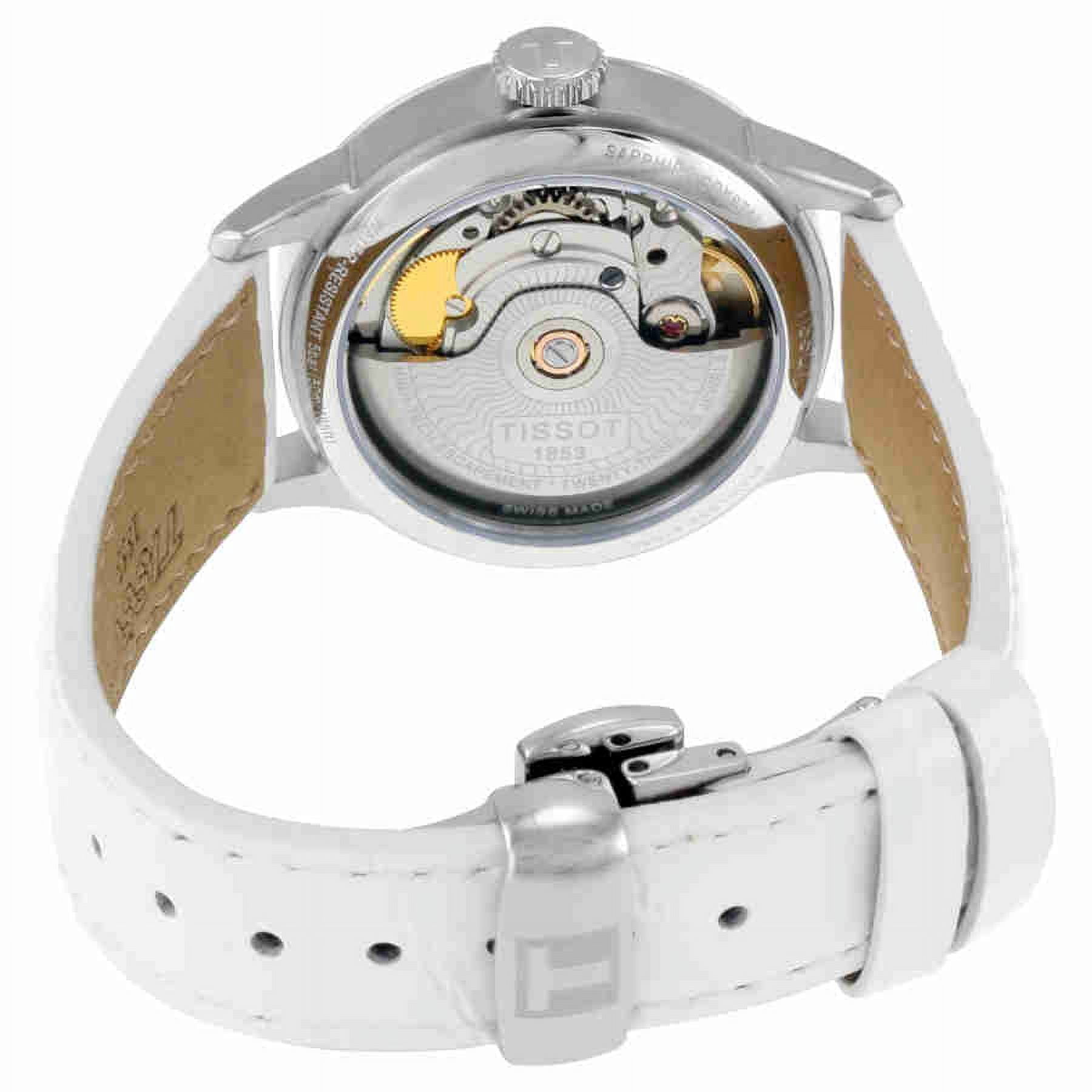 Tissot Chemin Des Tourelles Automatic Ladies Watch, White  display picture 2
