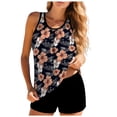 thumbnail image 1 of adviicd Swim Tank Top Women Women's Tankini Sets Two Piece Bathing Suits Square Neck Adjustable Straps Ruched Swimsuits Swimwear(Light Pink,L), 1 of 6
