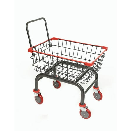 Utility Heavy Duty Rolling Cart (GRAY-RED)