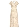 thumbnail image 4 of LASCANA Women's Floral V-Neck Maxi Dress Flower, 4 of 5