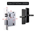 thumbnail image 2 of Smart Door Lock Indoor Password Fingerprint Remote Unlock Keycard Antihijack Alarm ,Easy to Operate, 2 of 9