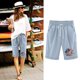 thumbnail image 5 of Pantalones Cortos Casuales para Mujer Día de la Independencia Impreso Elástico de la Cintura, Pantalones Cortos de Verano para Mujeres, 5 of 8