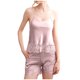 thumbnail image 1 of Mujeres Seda Pijamas Conjunto Pantalones Cortos Suspendente Casual V-Cuello Camisola Superior, Hielo Seda Encaje Recorte de Dos Piezas de Ropa de Dormir, Pijama Suave Conjunto para las Mujeres con Su, 1 of 8