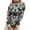 #3 Gray, variant on Luxalzxs Ugly Christmas Sweaters for Women 2023 Fashion Christmas Print Comfortable Long Sleeve Loose Pullover Sweater Tops