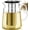 74 fluid ounces without Thermometer, variant on 85oz Glass Teapot with Stainless Steel Removable Infuser, Stovetop & Dishwasher Safe, Ideal for Brewing Loose Leaf & Blooming Tea