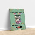 thumbnail image 3 of Kinda Busy Being Kindergarten Teacher and American Shorthair Mom Vertical Matte Canvas Poster Cat Lover Kitten Owner Gifts Wall Art Home Decor - 02005, 3 of 5