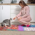 thumbnail image 3 of Colorful Pioneer Flower Patchwork Kitchen Rugs Sets Of 2,Anti Fatigue Kitchen Mat Rugs Non Slip Washable,Decorative Kitchen Floor Mats for Kitchen,Sink,Laundry,17"x30"+17"x47", 3 of 7