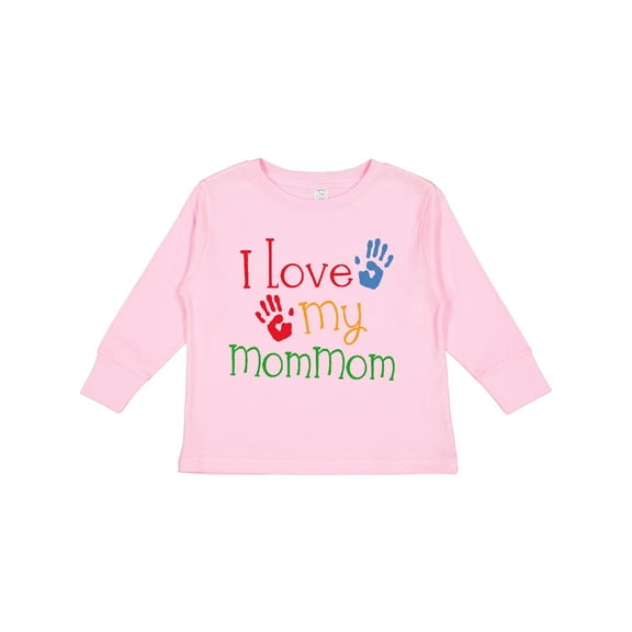 Inktastic I Love My MomMom Boys or Girls Long Sleeve Toddler T-Shirt