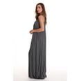 thumbnail image 2 of Riviera Sun Solid Spaghetti Strap Dress 21889-BLK-3X (Charcoal, 3X), 2 of 3