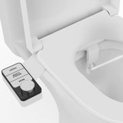 PHANCIR Bidet Attachment, Non-Electric Adjustable Water Pressure, Front and Rear Washing Double Nozzle Bidet