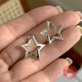 thumbnail image 1 of BF CLUB pendientes de estrella de Color plateado para mujer chica Sexy moda gota de agua dorada joyería de moda regalo fiesta boda pendientes, 1 of 2