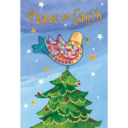 Magnolia Garden Flags 8154 13 X 18 In Peace On Earth Bird