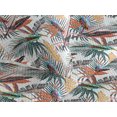 thumbnail image 3 of Ambesonne Bird Print Quilted Bedspread Set 3 Pcs, Art Jungle Leaves Summer, Twin, Dark Teal Cinnamon Rose, 3 of 4