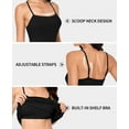 thumbnail image 3 of Robe Cami pour Femmes avec Soutien-Gorge Spaghetti Sangle Longue Débardeur Bodycon Mini Robe, 3 of 7