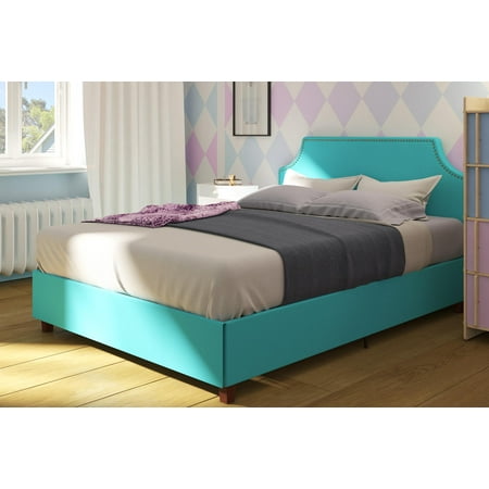 Pine Upholstered Bed - DHP Melita Upholstered Multiple Sizes, Multiple Colors