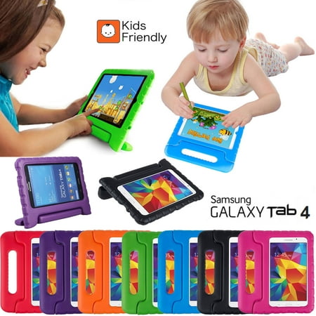 Galaxy Tab 4 7.0 T230 Kids Case, KIQ Child-Friendly Fun Kiddie Tablet Cover EVA Foam for Samsung Galaxy Tab 4 7.0 Inch SM-T230 (Black)