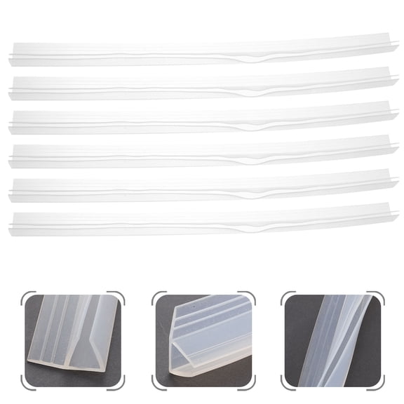 NICEXMAS Shower Glass Door Seal p Sealing p Moisture Proof 6pcs
