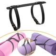 thumbnail image 3 of Correa multiusos para esterilla de yoga, ajustable, de PU, para el hombro, para colchonetas de fitness, plegable. negro, 3 of 8