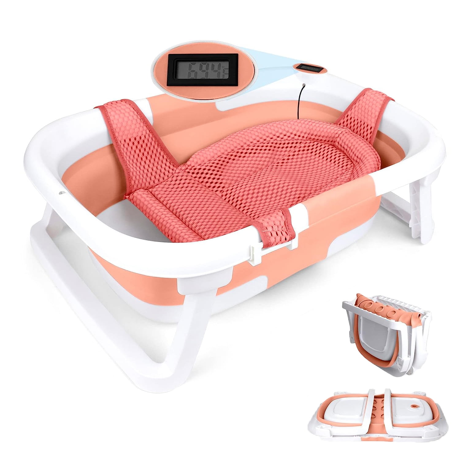 Prociv Foldable Baby Bathtub for Infants to Toddler,Portable Travel