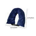thumbnail image 3 of Tgbvmt Stuffable Travel Pillow, Soft Velvet Neck Pillow with Adjustable Size, Multi-Functional Travel Support Pillow for Airplanes, Cars, and Trains, Lightweight and Convenient for Long Trips, 3 of 6
